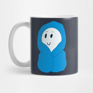 Guy in a Blue Blanket Mug